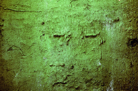 绿色石墙