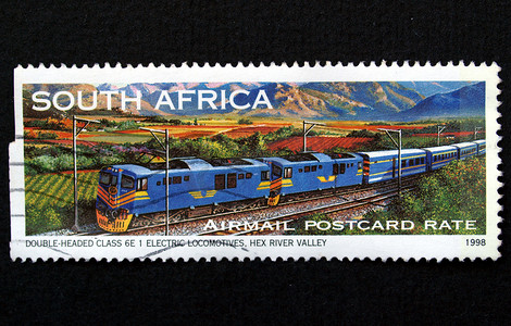 南非火车邮票