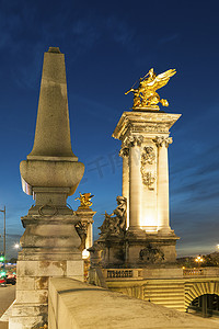 亚历山大三世桥，巴黎，法兰西岛，法国