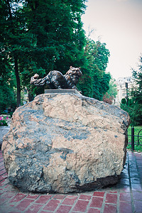 基辅的猫雕塑