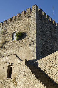 特茹摄影照片_Monsaraz，阿连特茹，葡萄牙中世纪城堡的 Donjon