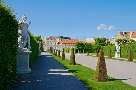 奥地利维也纳 Belvedere 宫花园
