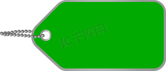 绿色硬纸板标签