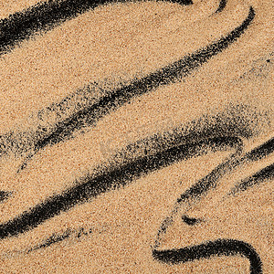 黑色背景上的沙子