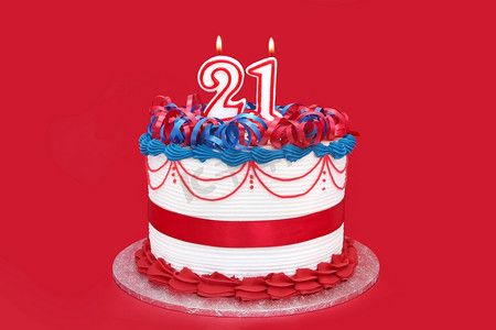 蛋糕周年摄影照片_二十岁生日蛋糕