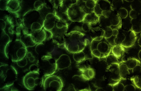 绿色显微细胞生物