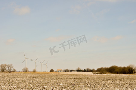 印第安纳风力涡轮机和农场 - 背景