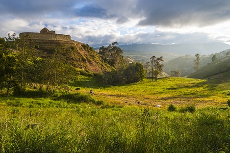 Ingapirca，印加城墙和城镇，厄瓜德最大的已知印加遗址