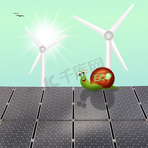 绿色卡通食物摄影照片_可持续能源