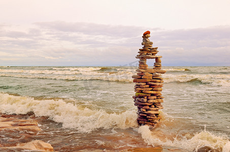 大海和石头