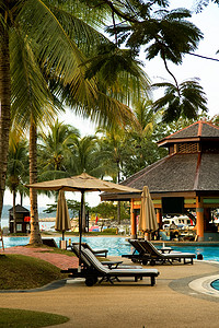 热带度假村游泳池