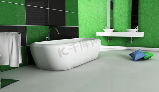 绿色梦想摄影照片_绿色卫浴当代设计