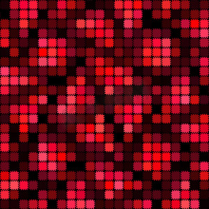 抽象点状摄影照片_红色方块图案