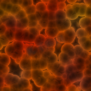细胞实验摄影照片_发光的细菌 2