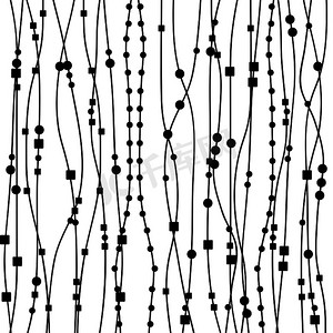 带线条、正方形和点的背景