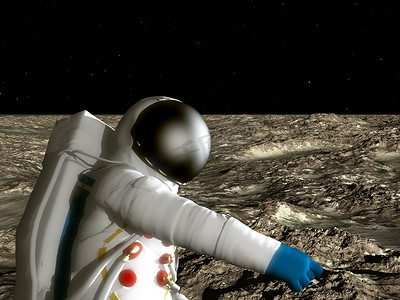 月球上的宇航员
