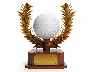 高尔夫运动摄影照片_颁发给高尔夫运动中的最佳球员。