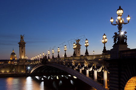 亚历山大三世桥，巴黎，法国