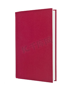 红色手册手册摄影照片_空白红皮书