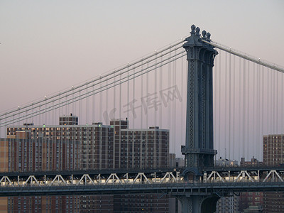 大桥海报摄影照片_威廉斯堡大桥