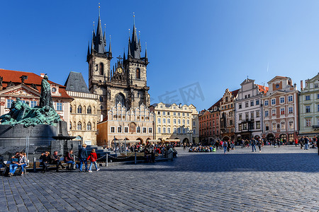布拉格老城区的历史广场