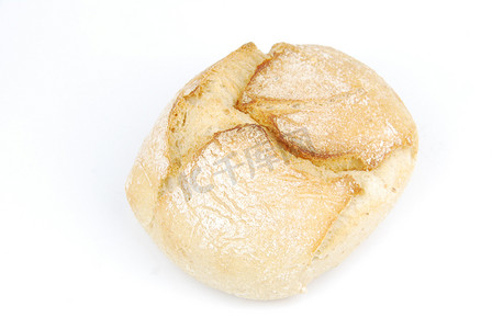 金黄色闪光图摄影照片_新鲜自制白面包