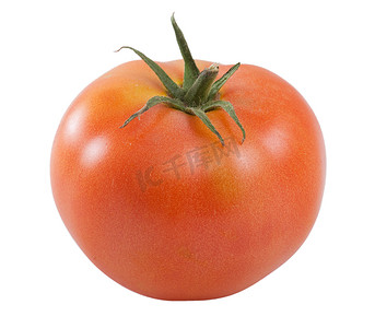 蔬菜批发摄影照片_一个孤立的番茄