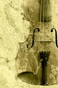 垃圾音乐背景与旧小提琴