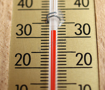 炎热温度计摄影照片_温度计