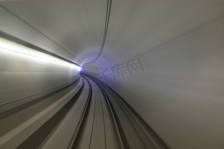 连接速度摄影照片_运动模糊隧道