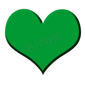 绿色爱心