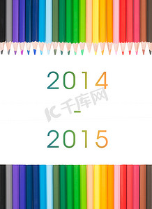 彩色铅笔附文字20142015年