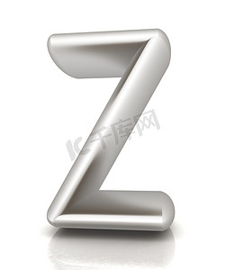 3d 金属字母 Z