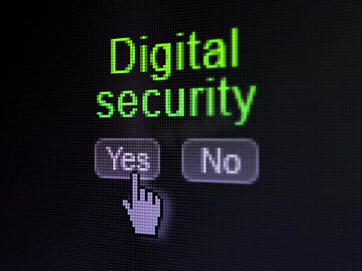 数字安全保护电脑屏幕上的数字安全