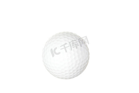 高尔夫球白色隔离图