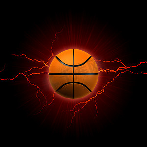 篮球与红色闪电