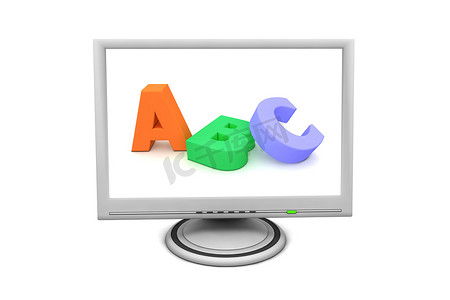 液晶纯平显示器 - 教育ABC