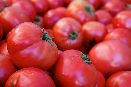 一堆西红柿单焦点