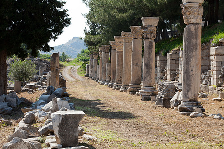 古希腊城市以弗所的海港街