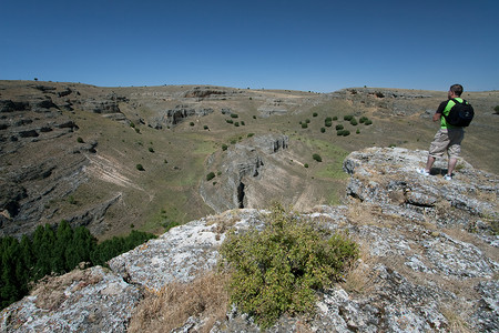 西班牙卡斯蒂利亚和莱昂塞戈维亚 Duraton 尖峰峡谷