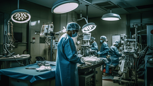 乳腺癌手术标记摄影照片_急诊室手术室膝关节锁孔手术医院关节镜