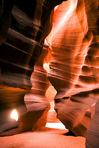羚羊峡谷纳瓦霍岩槽形成犹他州美国西南部