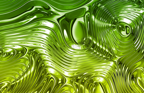绿色液态金属质感