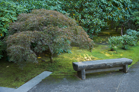 日式花园长凳