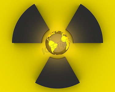 核危害摄影照片_放射性符号