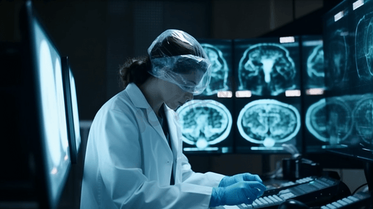 医学扫描中的人脑