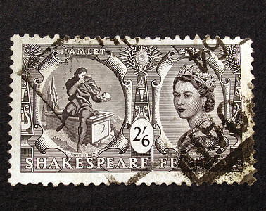 哈姆雷特摄影照片_莎士比亚节日邮票