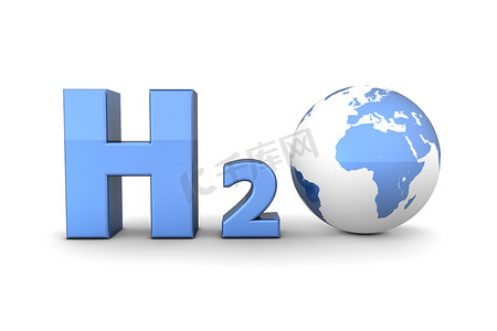 全球氧化氢H2O-闪亮蓝