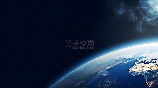 蓝色简约图片背景图片_星球地球商务未来科技主题背景图片