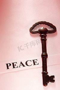 简单和谐摄影照片_和平之钥
